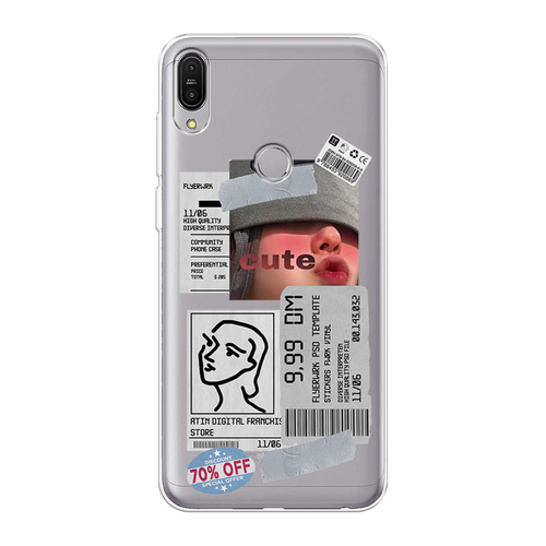 Силиконовый чехол на Asus ZenFone Max Pro ZB602KL / Асус Зенфон Макс Про ZB602KL Cute girl collage, прозрачный силиконовый чехол на asus zenfone max pro zb602kl асус зенфон макс про zb602kl chillin killin