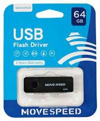 Накопитель USB 2.0 64GB Move Speed KHWS1 черный - фото №19