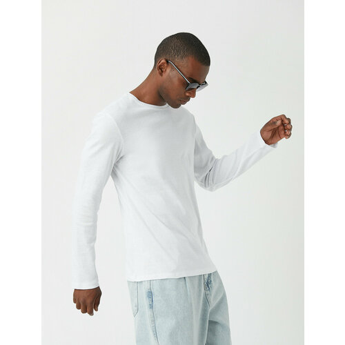 фото Лонгслив koton, размер s, белый