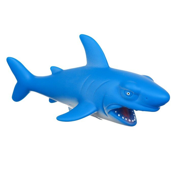Крошка Я Резиновая игрушка для ванны «Акула», 24 см, с пищалкой, Крошка Я