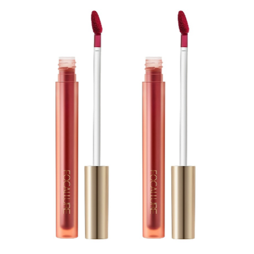 Тинт для губ сияющий Focallure Airy Watery Lip Glaze, тон S02, 1,8 г, 2 шт.