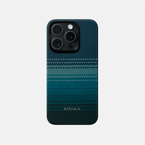 Чехол PITAKA Fusion Weaving MagEZ Case 5 для iPhone 15 Pro 6.1 принт восход луны (Moonrise) чехол pitaka fusion weaving magez case 3 для iphone 14 plus 6 7 rhapsody
