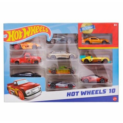 Набор машинок Mattel Hot Wheels, подарочный, №21 набор машинок hot wheels подарочный набор из 5 машинок 21 mattel [1806 21]