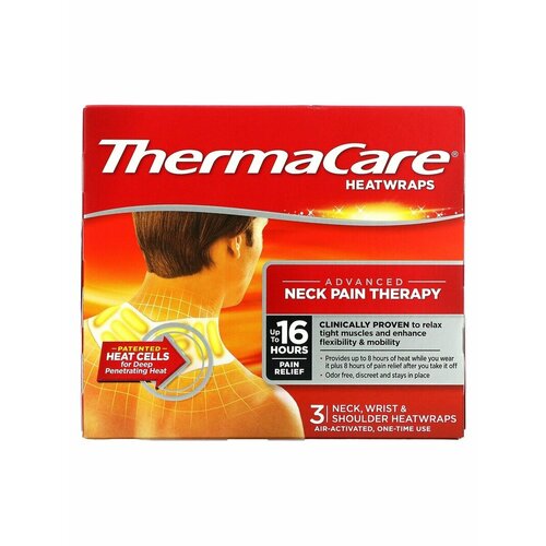 Бинты спортивные ThermaCare, Пластырь для лечения боли в шее болеутоляющий 2 шт 12 36 шт пластырь от боли в плечах и шее