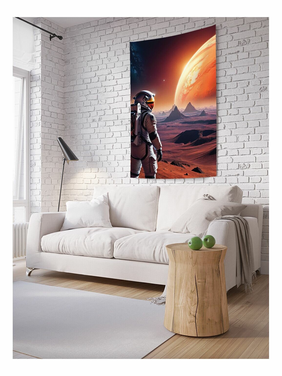 Вертикальное фотопанно на стену JoyArty "Изучение планет", из ткани, 100х150 см, серия Мужские праздники