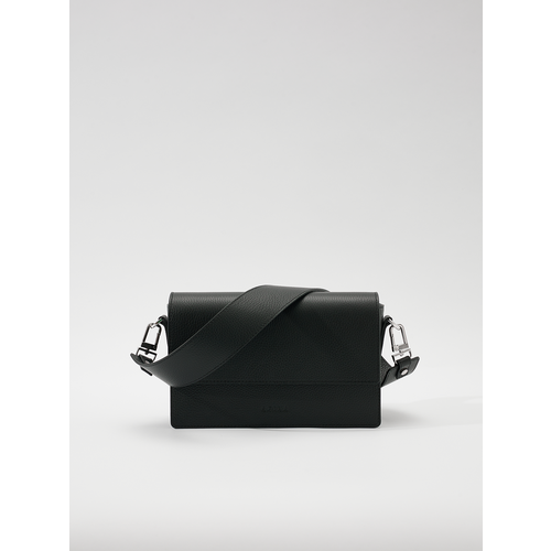 фото Сумка кросс-боди afina 718, фактура зернистая, черный