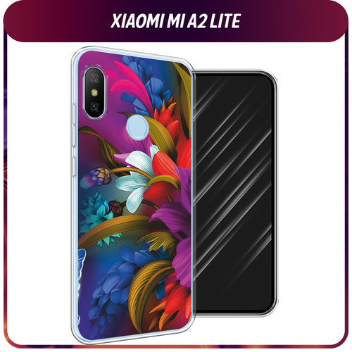Силиконовый чехол на Xiaomi Redmi 6 Pro/6 Plus/Mi A2 Lite / Сяоми Редми 6 Про/6 Плюс/Ми A2 Лайт Фантастические цветы силиконовый чехол на xiaomi redmi 6 pro 6 plus mi a2 lite сяоми редми 6 про 6 плюс ми a2 лайт черный карбон