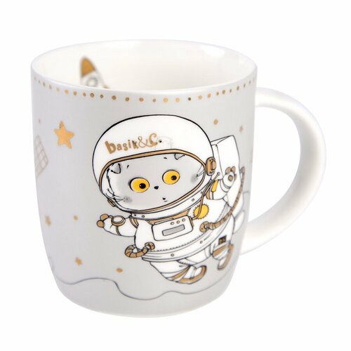 Кружка BUDI BASA Кот Басик Космонавт, 400 мл