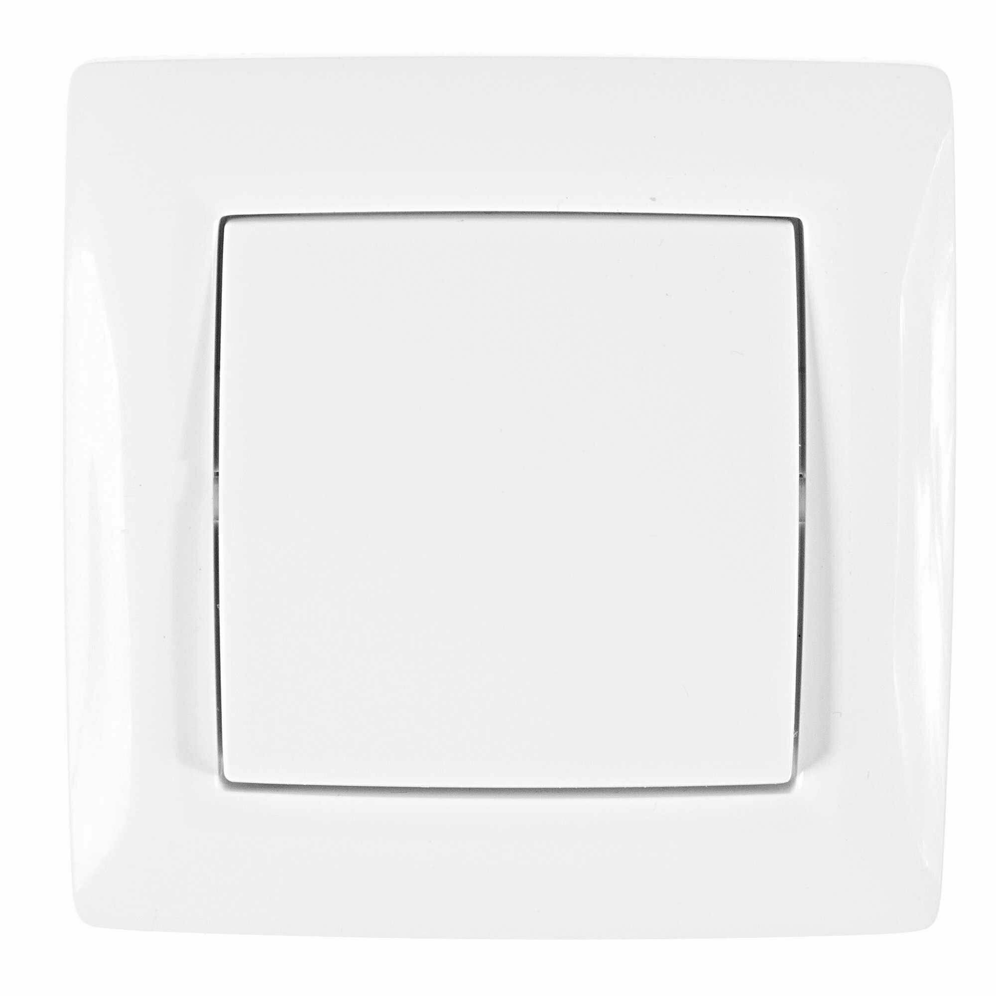 Выключатель встраиваемый Reone 1 клавиша, цвет белый - фото №1