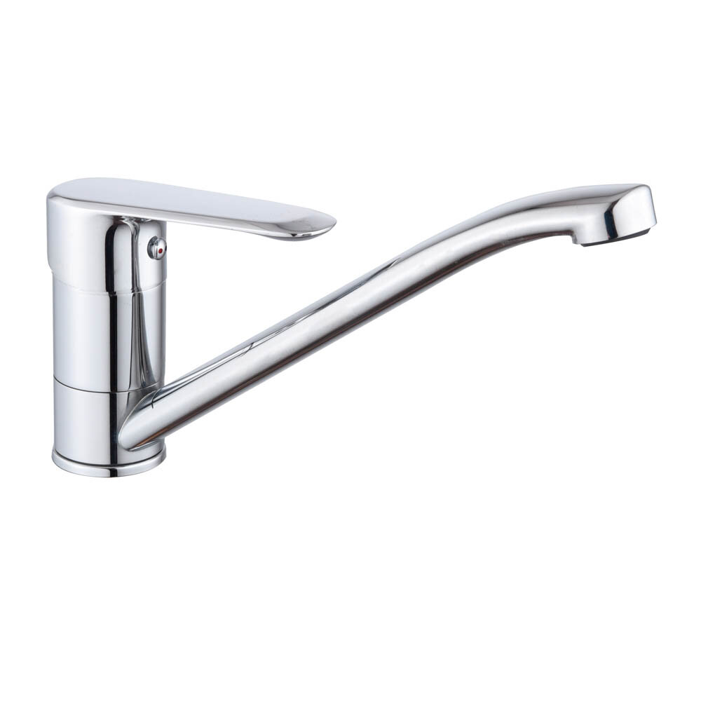 фото Rain смеситель для кухни гранат, низкий излив, картридж 35мм, латунь, хром