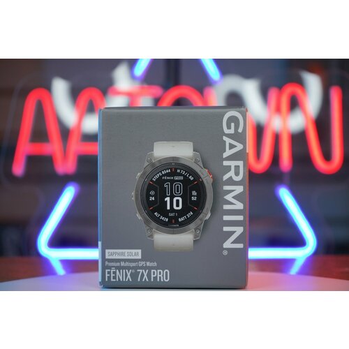 Garmin fenix 7X Pro Sapphire Solar Edition - Titanium with Fog GrayEmber Orange Band 010-02778-14 12646500₽