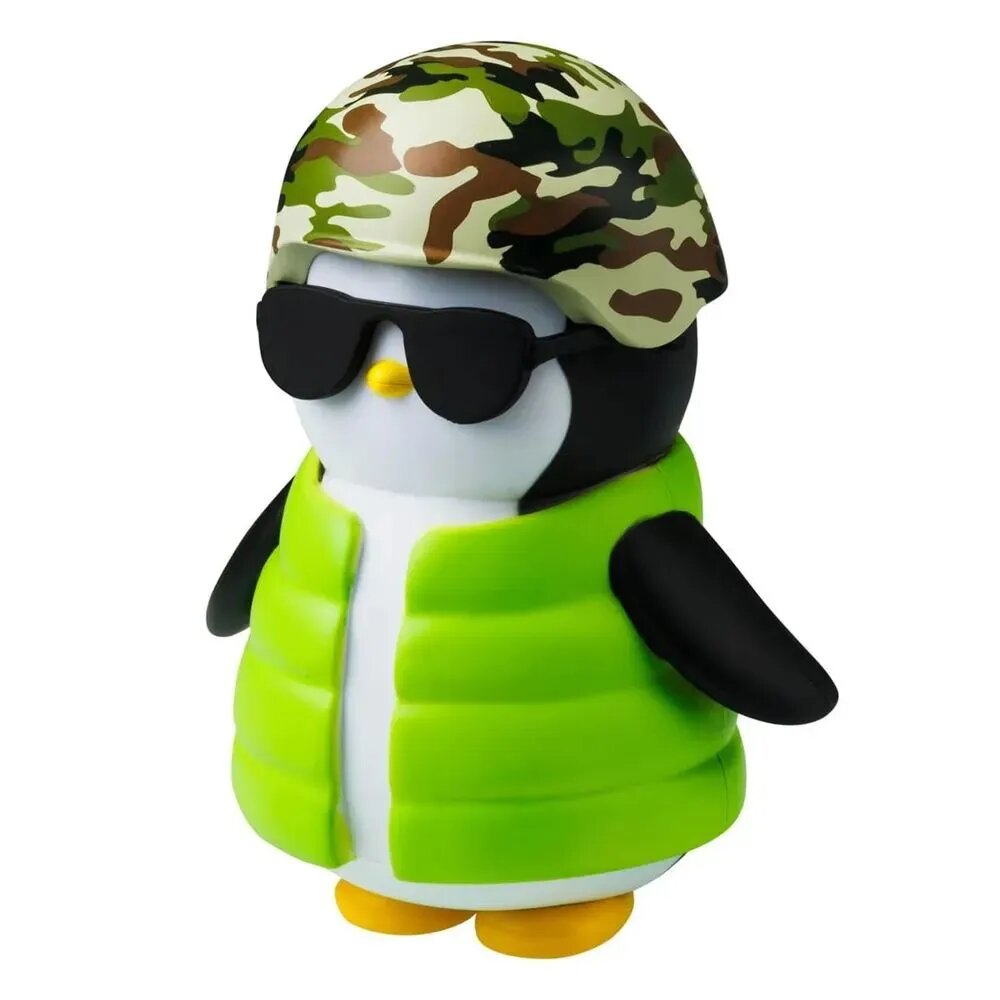 Фигурка Pudgy Penguins 11,5 см. фигурка в зеленой куртке + аксессуары PUP6010-D