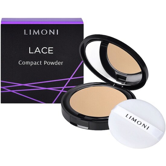 Компактная пудра для лица Limoni Lace Powder тон 01