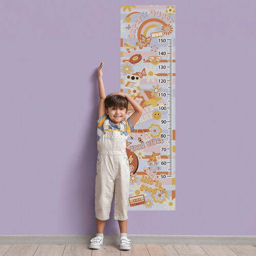 Ростомер детский на стену наклейка SUNNY для измерения роста OnPrint