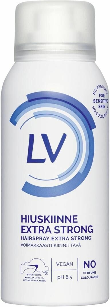 LV Лак для волос сильной фиксации без отдушки (из Финляндии) 100 мл
