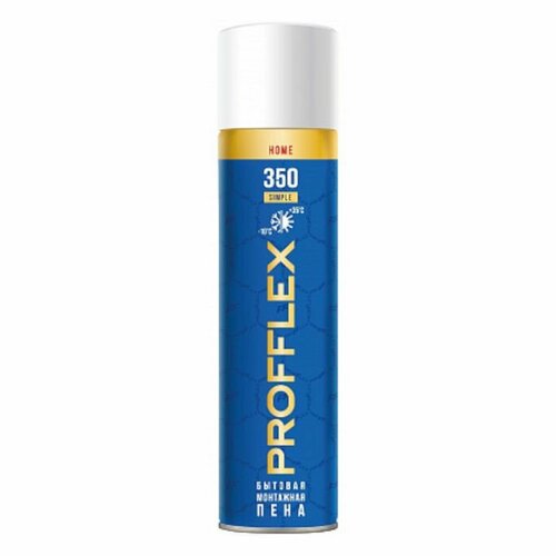 Пена монтажная PROFFLEX 350 SIMPLE 0.35 л пена монтажная profflex pro 65л голд