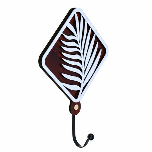 Крючок самоклеящийся деревянный