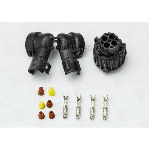 TEPARTS 7810469 Разъём угловой байонет 4 контакта ответный 78027814-pin 4уплотнения 2заглушки кожух 960₽