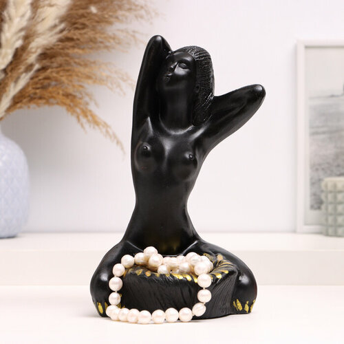 Подставка для мелочей Египтянка черная 14х14х24см 740₽