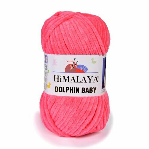 Пряжа Himalaya DOLPHIN BABY 1 моток цвет 80324 пряжа himalaya dolphin baby 100% полиэстер 120 м 100 гр 80338 розовый 1 моток