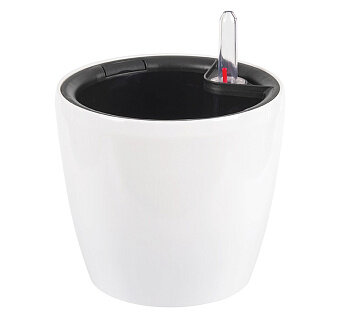 фото Кашпо Idea "анфа" D150мм с вставкой и автополивом, белый М 3230