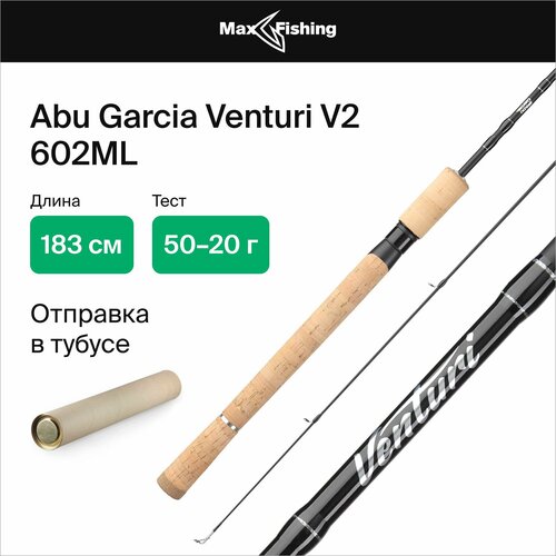 спиннинг для рыбалки abu garcia venturi v2 802mh 30 60гр 244 см для ловли окуня щуки судака жереха удилище спиннинговое Спиннинг для рыбалки Abu Garcia Venturi V2 602ML 5-20гр, 183 см, для ловли окуня, щуки, судака, жереха, удилище спиннинговое