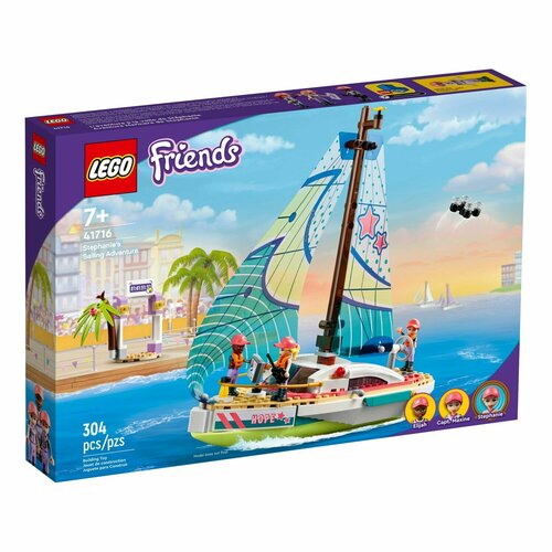 Конструктор LEGO Friends Stephanies Sailing Adventure 41716 стол яхта порт яхты 65x65 см кухонный квадратный с принтом