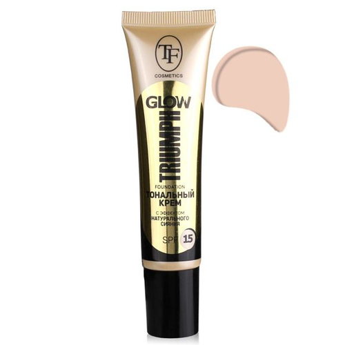 CTW22 Тональный крем GLOW TRIUMPH FOUNDATION, тон 201 слоновая кость tf cosmetics тональный крем glow foundation spf 15 30 мл оттенок 205 теплый беж