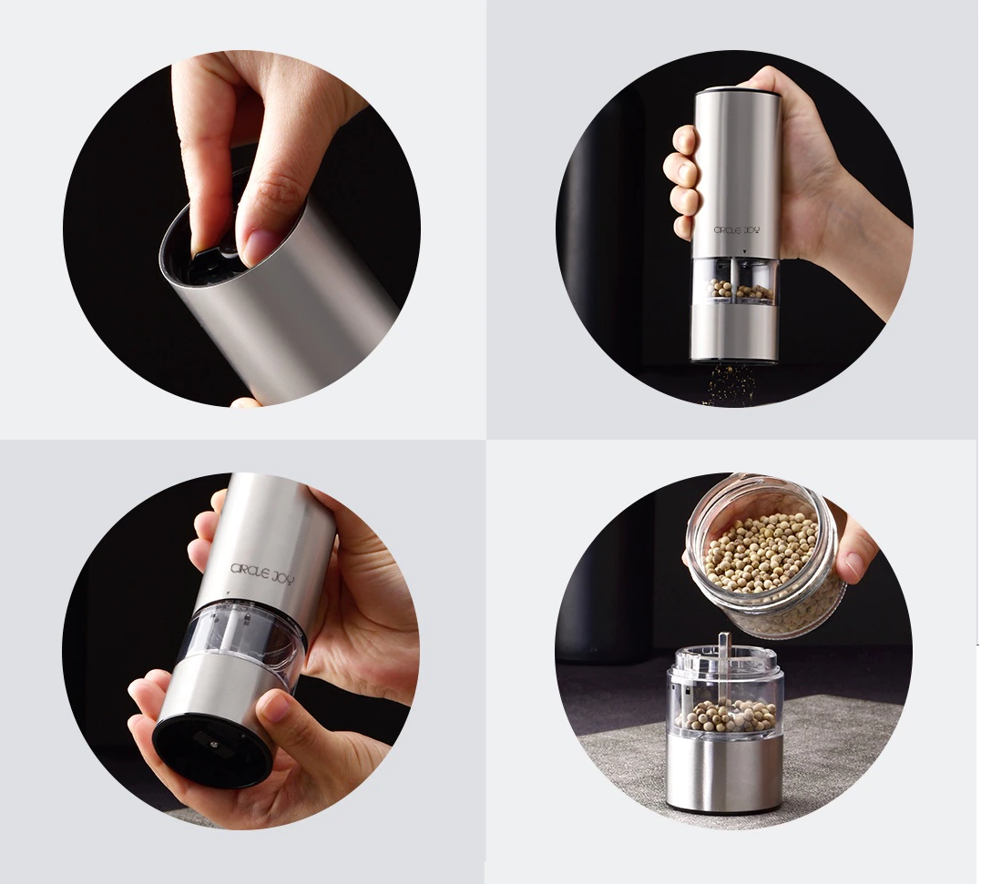 Мельницы Для Специй Xiaomi Электромельница для специй Circle Joy Electric Grinder (металл. корпус) (CJ-EG01) (Silver)