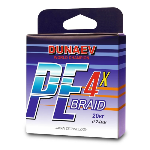 Плетёный шнур DUNAEV PE X4 150м 0.16мм Цвет темно-зелёная