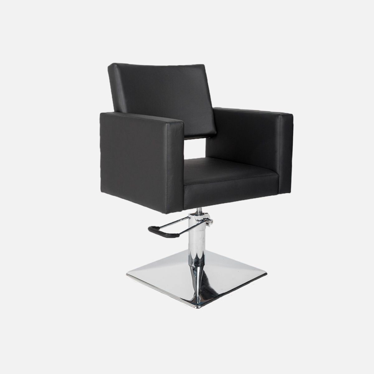 Парикмахерское кресло "Перфект ЭКО", Черный, Гидравлика квадрат