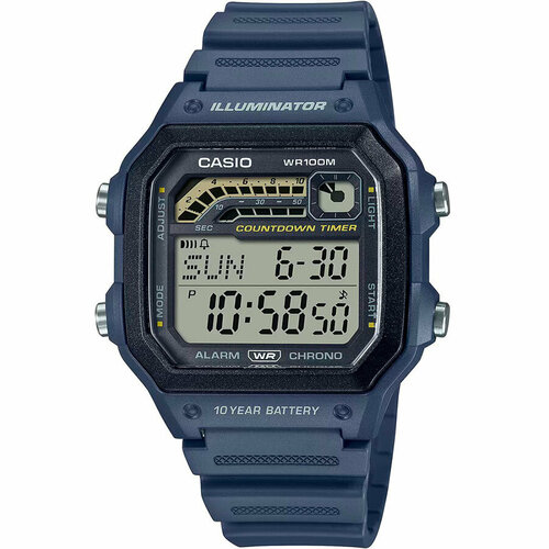 фото Наручные часы casio ws-1600h-2a, синий