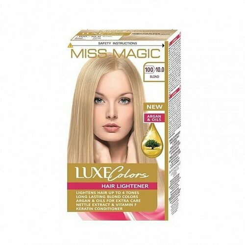MISS MAGIC Краска для волос Luxe Colors тон 100100 Блонд 108 мл 2 штуки 881₽