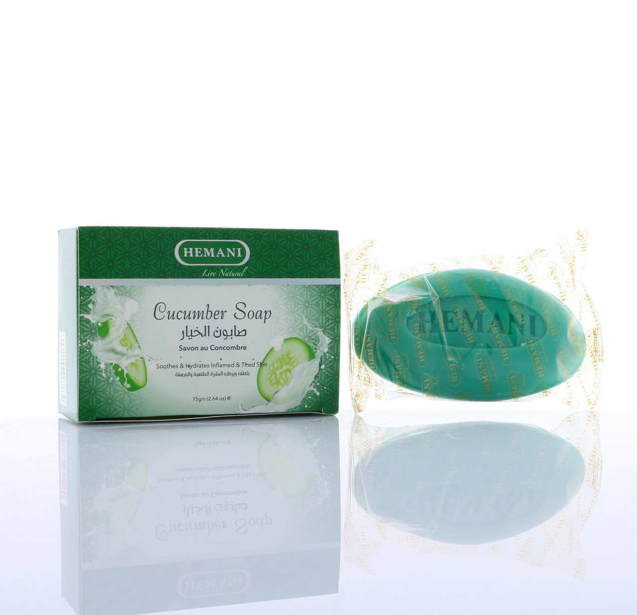 CUCUMBER SOAP, Hemani (огуречное мыло, Хемани), 75 г.