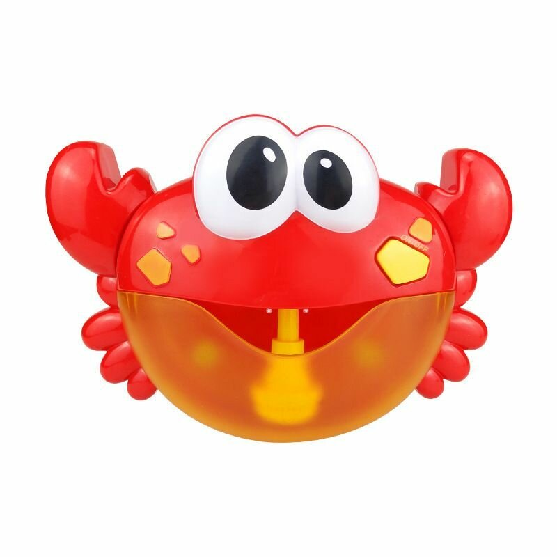 Музыкальный генератор пены (установка на стену) Bubble Crab детская игрушка Краб с мыльными пузырями, интерактивный со звуковыми эффектами, подарок для малышей