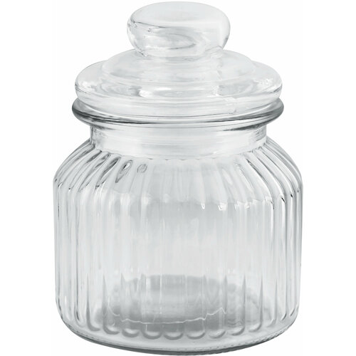 Банка стеклянная со стеклянной крышкой 650мл 600₽