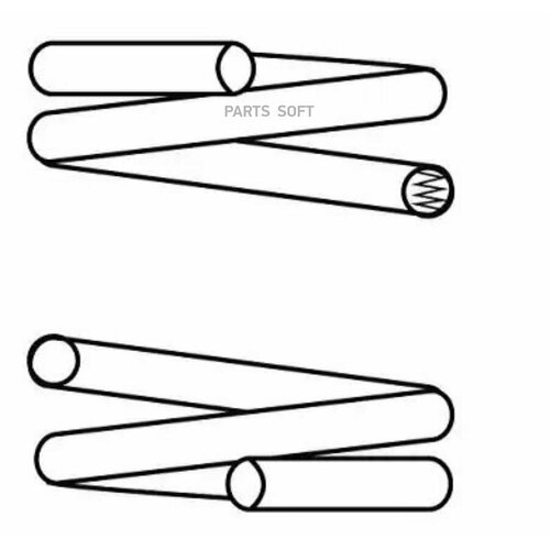 CS GERMANY 14319595 Пружина зад MERCEDES C-class Coupe 180-320 CLC CL203 180-350 CLK C208 Cabrio A208 200-230Komp 3543₽