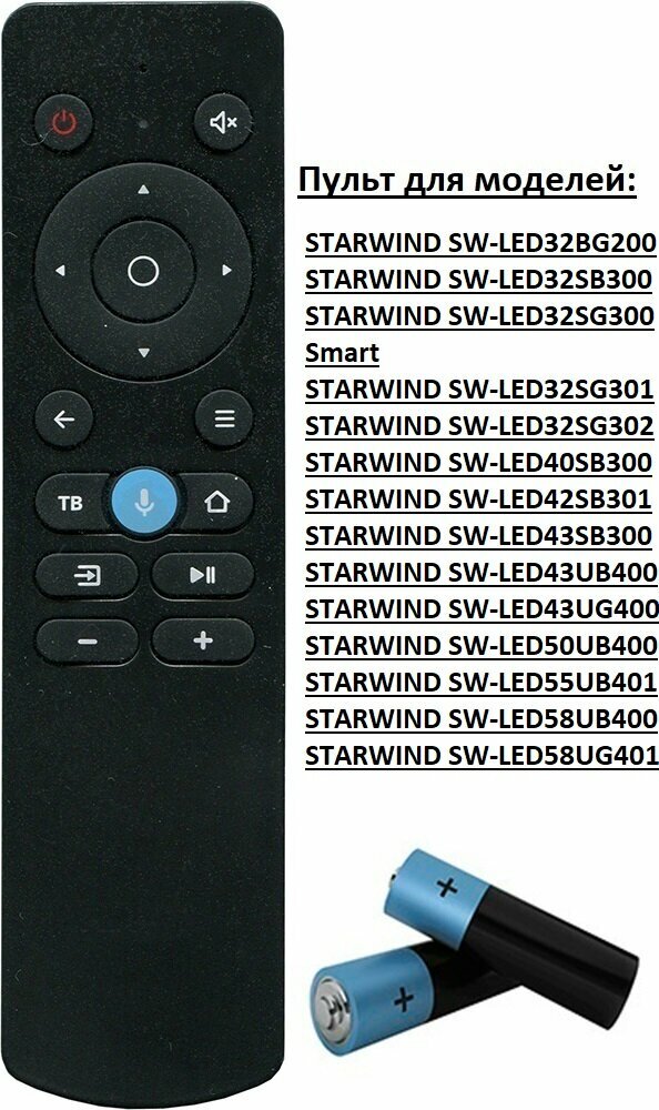 Пульт для Starwind AN-1603 без лого
