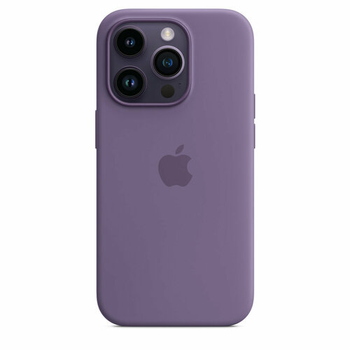 Чехол защитный для iPhone 14 Pro Silicone Case premium, ирис