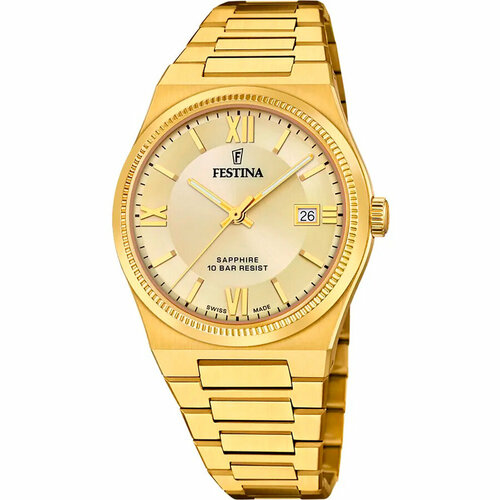 фото Наручные часы festina, золотой