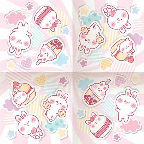 Салфетки бумажные Каваи 33 см33 см набор 12 штук 476₽