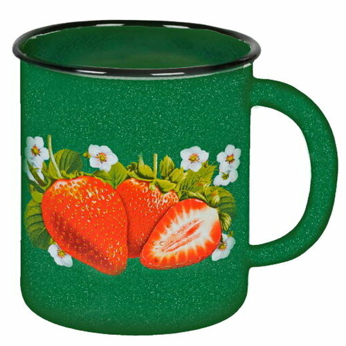 Кружка эмаль 10Л клубника САД изумр С зерн 1С3С череповец 1534₽
