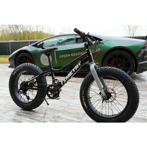 Велосипед фэтбайк Fatbike Time Try TT215/7s 20 Алюминиевая рама 12, черный велосипед фэтбайк fatbike time try tt089 9s 26 алюминиевая рама 17 спортивный вездеход унисекс синий