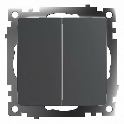 Выключатель двухклавишный без рамки Mebelion Катрин 49414 234₽