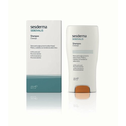 Sesderma SEBOVALIS Hair shampoo - Шампунь для волос на основе пироктоноламина экстрактов солодки и овса 200 мл 3397₽