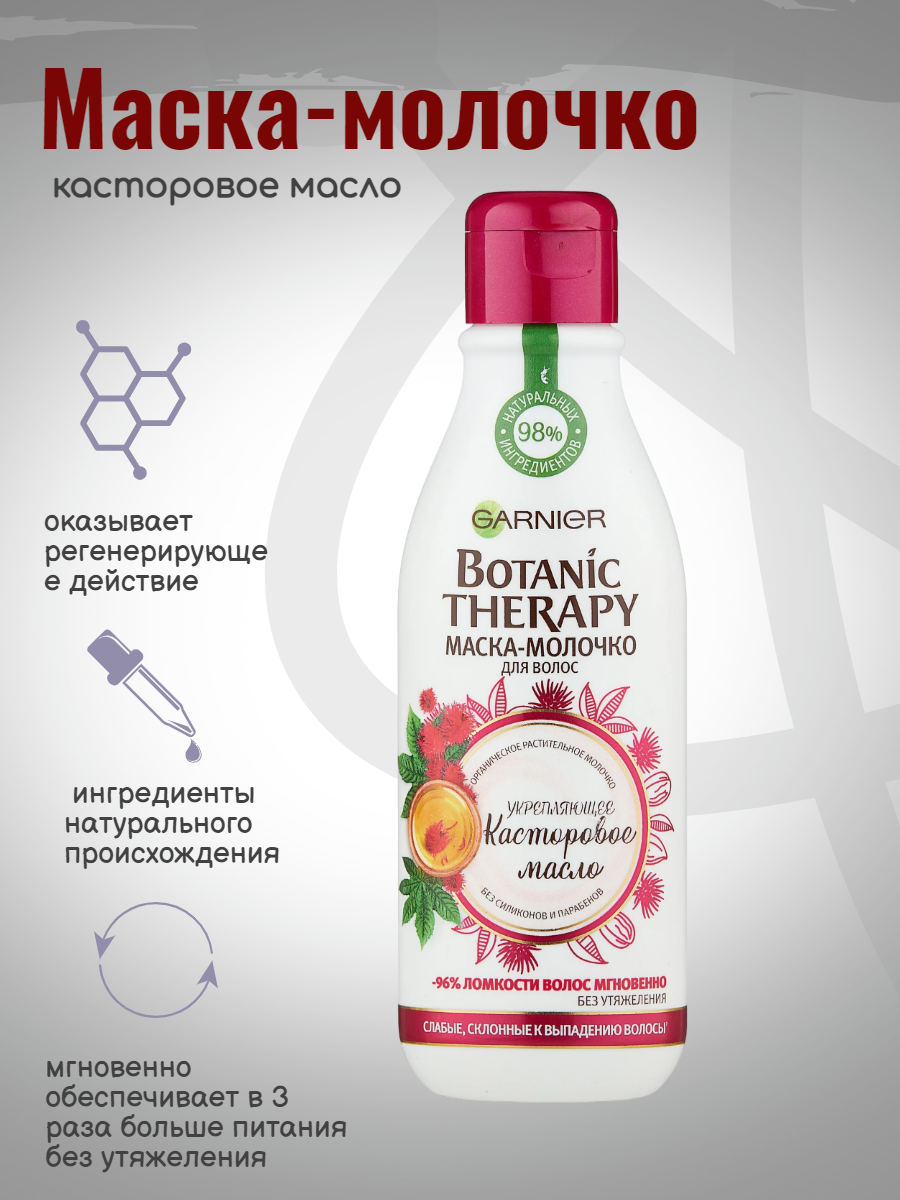 Garnier Урепляющая маска-молочко для волос 250 мл (Garnier, ) - фото №9