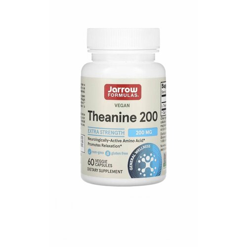 Аминокислота L-Теанин JARROW FORMULAS Theanine 200 mg 60 капсул