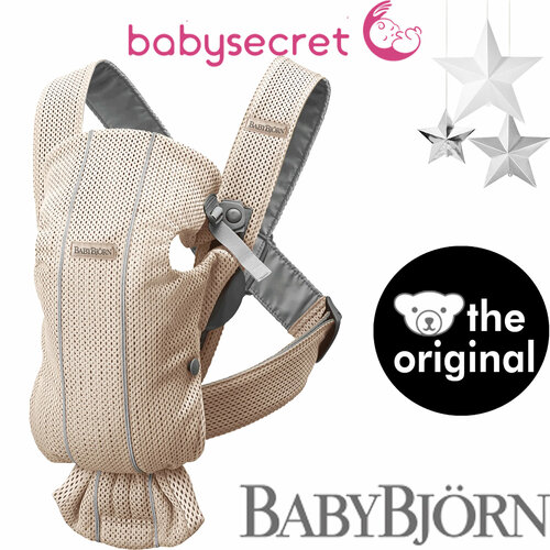 Рюкзак-Кенгуру для новорожденных BabyBjorn Mini Mesh жемчужно-розовый 0210.01