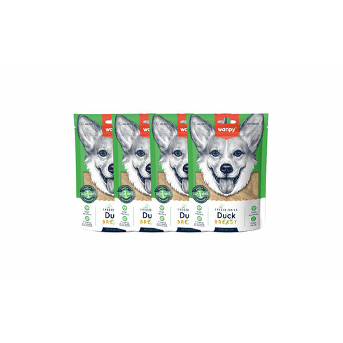 Wanpy Dog Сублимированное лакомство для собак "Утиная грудка" 40 г х 4 шт.