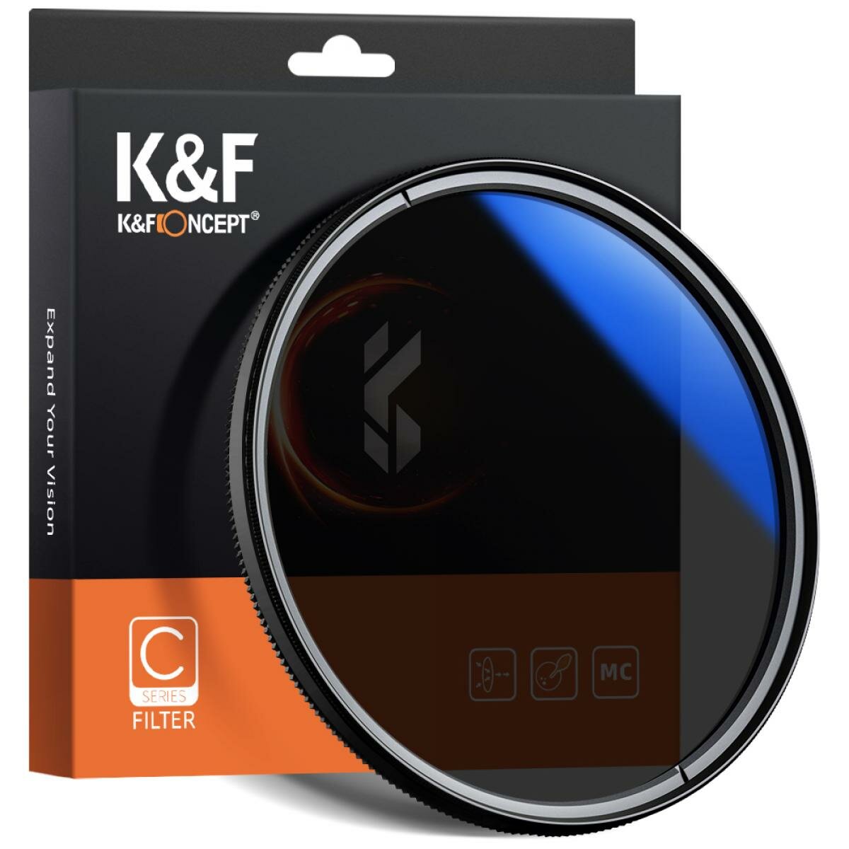 Поляризационный фильтр K&F Concept KF01.1442 Classic Series, Blue-Coated, HMC CPL Filter, 82mm